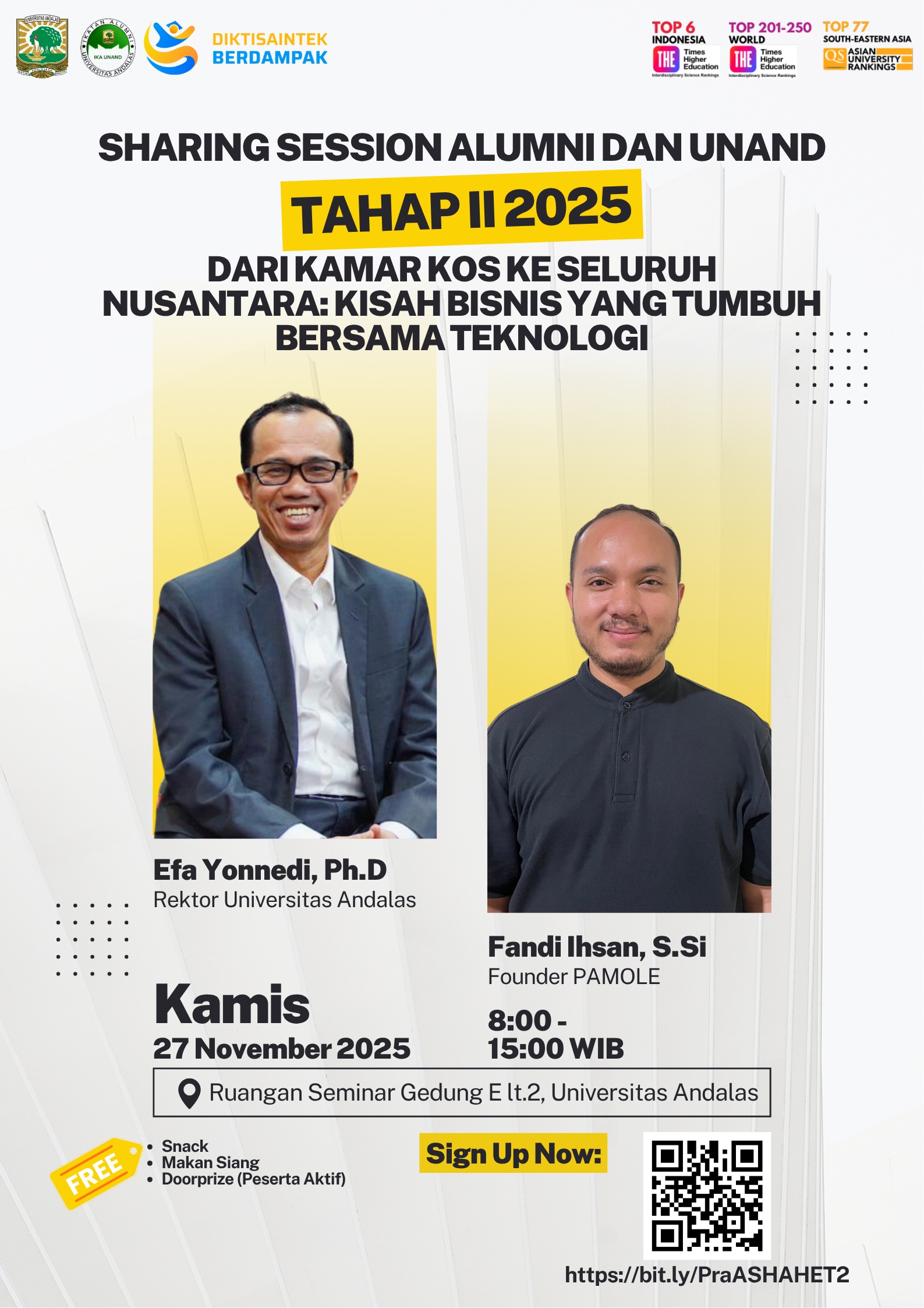 Sharing Session Alumni dan Unand Tahap II 2025